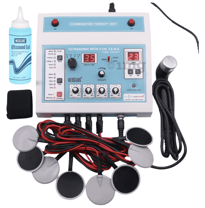 Physiogears 4 Channel Tens With Ultrasonic Physiotherapy & Electrotherapy Machine