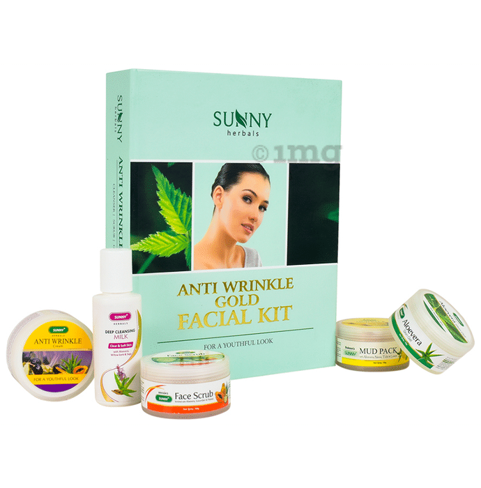 Sunny Herbals Anti Wrinkle Gold Facial Kit