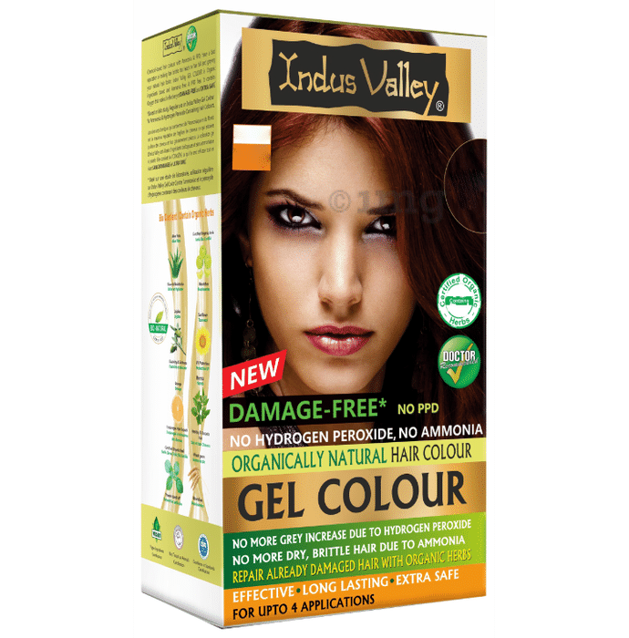 Indus Valley Organically Natural Hair Colour Gel Burgundy