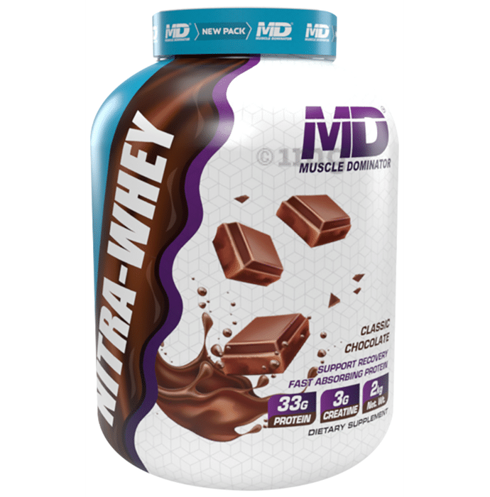 Muscle Dominator Nitra-Whey Powder Classic Chocolate
