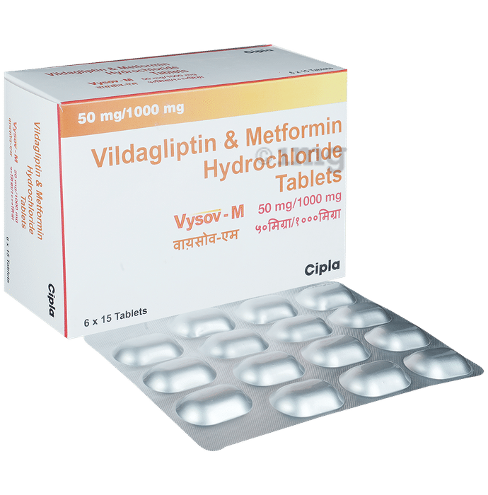 Vysov-M 50mg/1000mg Tablet