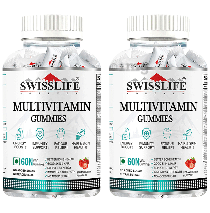 SWISSLIFE FOREVER Multivitamin Veg Gummies (60 Each)