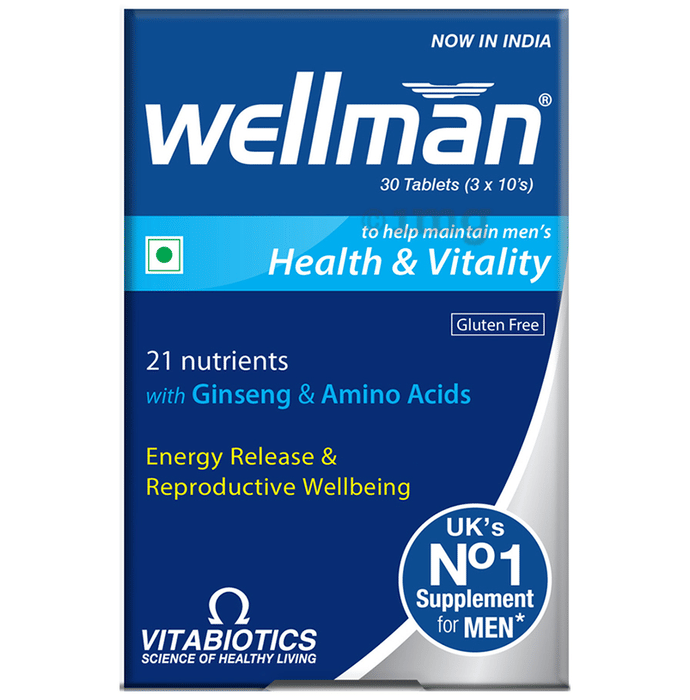Wellman Health Supplement for Men Tablet Buy strip of 30 tablets at