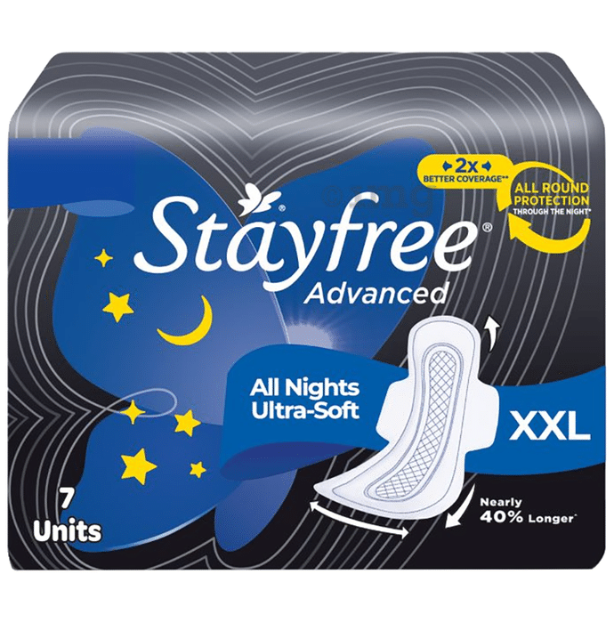 Stayfree Advanced All Night Ultra-Soft with Wings Pads XXL