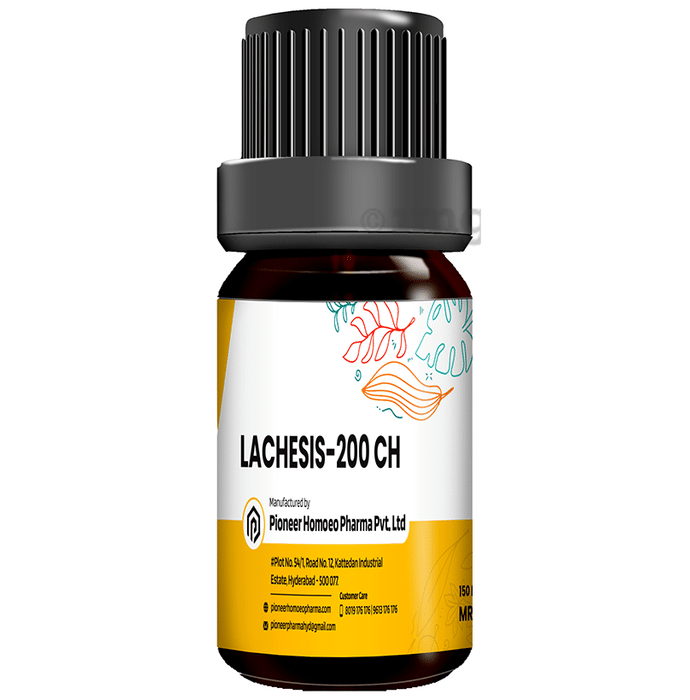 Pioneer Pharma Lachesis Globules Pellet Multidose Pills 200 CH