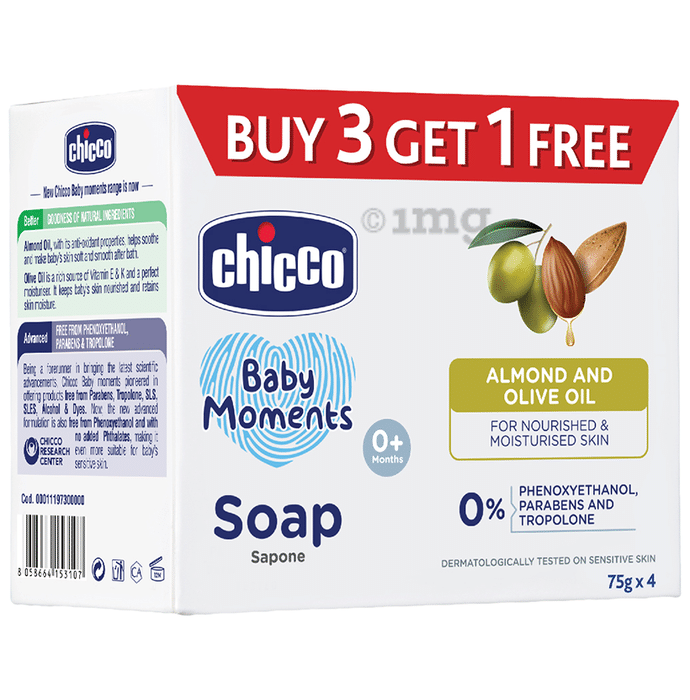 Chicco Baby Moments Soap 75g Buy 3 Get 1 Free