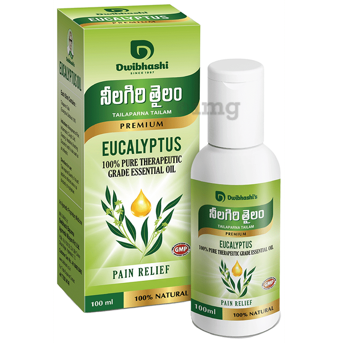 Dwibhashi Eucalyptus Tailaparna Tailam 100% Pure Therapeutic Grade Essential Oil
