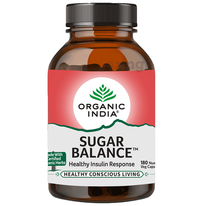 Organic India Sugar Balance Veg Capsule | For Healthy Insulin Response