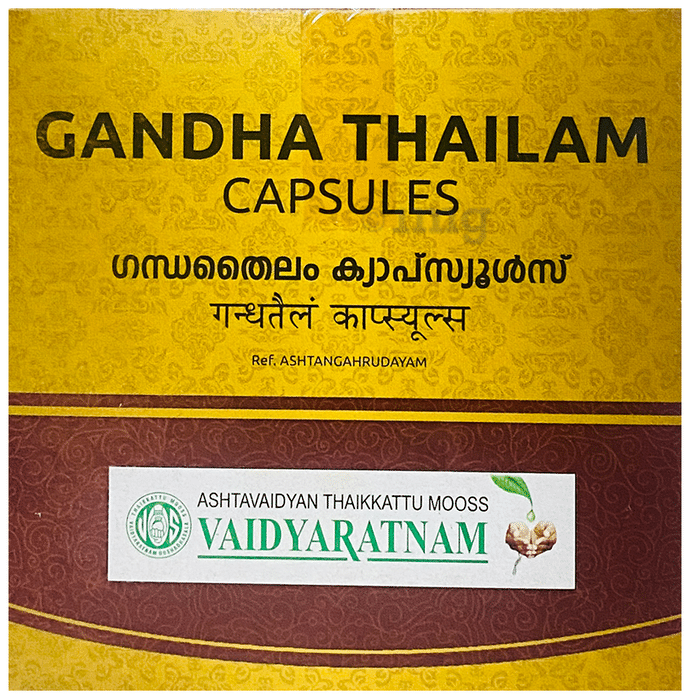 Vaidyaratnam Gandha Thailam Soft Gel Capsule