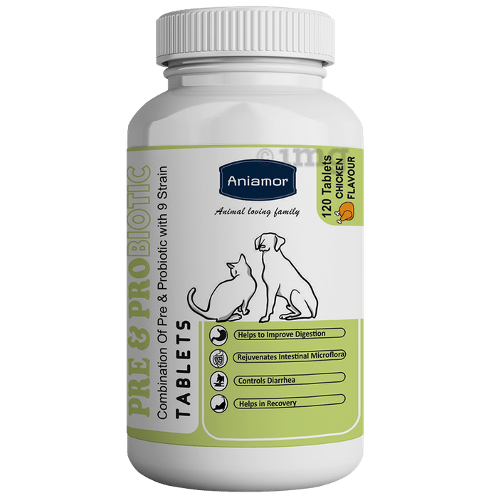 Aniamor Pre & Pro Biotic Tablet Chicken Flavour
