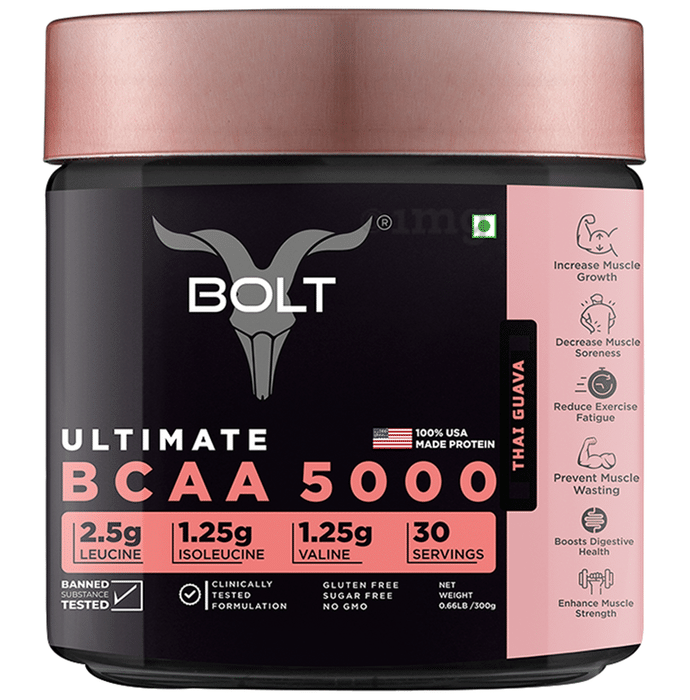 Bolt Ultimate BCAA 5000 Powder Thai Guava