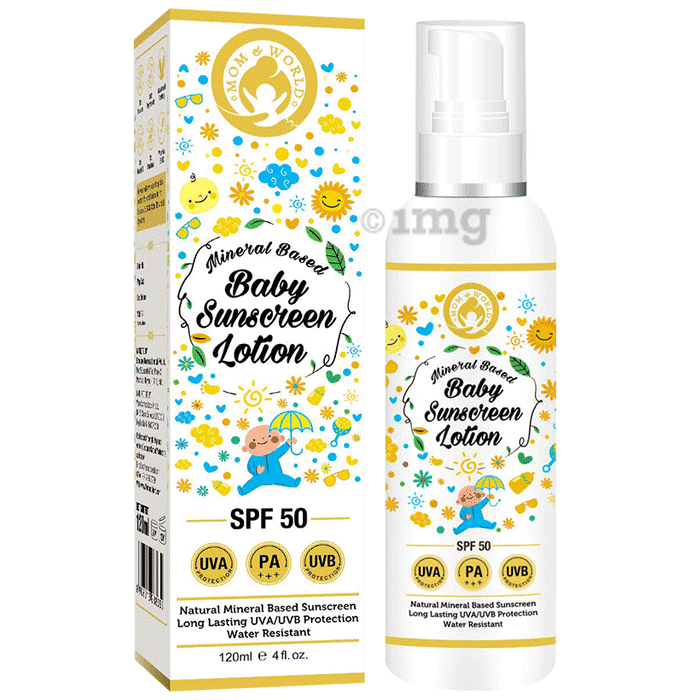 Mom & World Mineral Based Baby Sunscreen Lotion SPF 50
