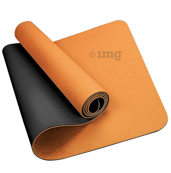 Flexnest Extra Thick TPE Material Yoga Mat Orange 8mm