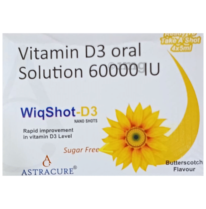 Wiqshot-D3 Nano Shots (5ml Each) Butterscotch Sugar Free