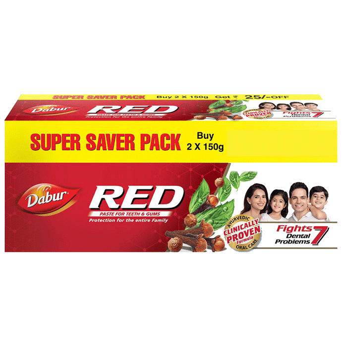 Dabur Dabur Red Toothpaste (150gm Each) Super Saver Pack