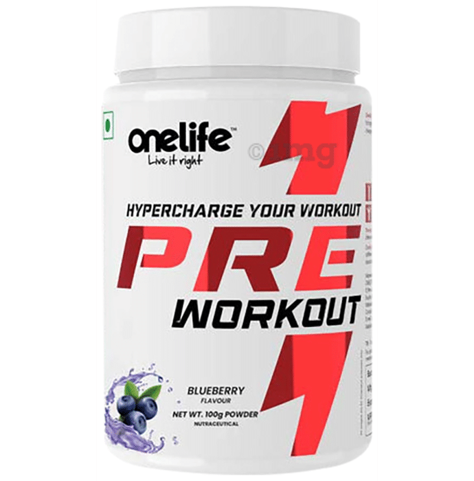 OneLife Pre Workout Powder Blueberry