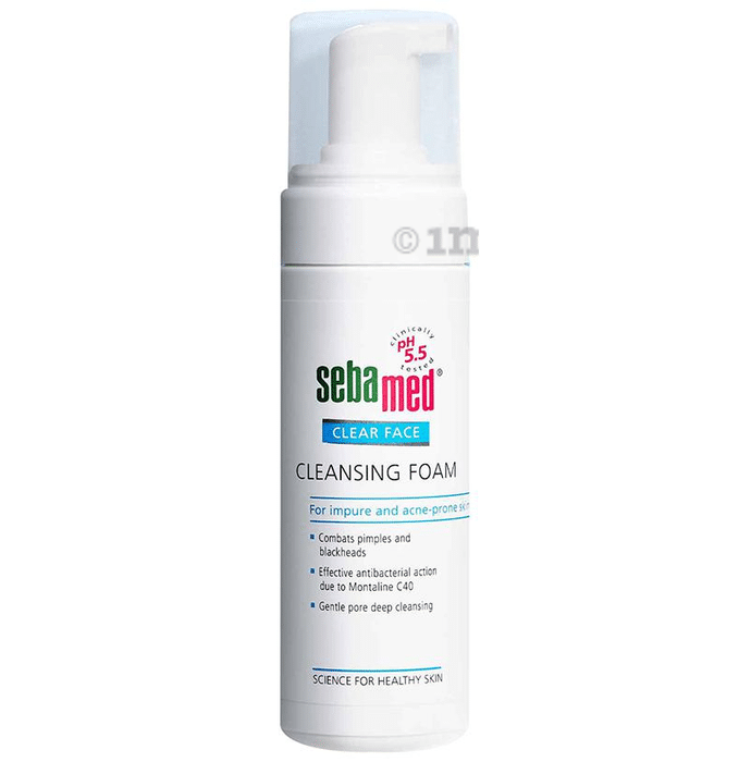 Sebamed Antibacterial Clear Face Cleansing Foam | Combats Pimples & Blackheads