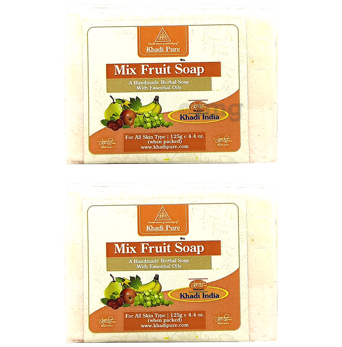 Khadi Pure Mix Fruit Soap (125gm Each)