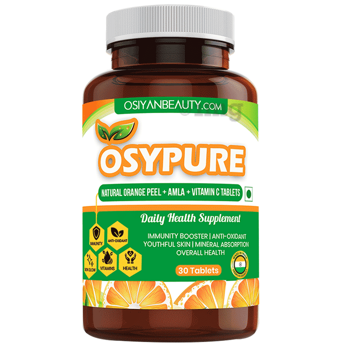 Osypure Natural Orange Peel+Amla+Vitamin C Tablet (30 Each)