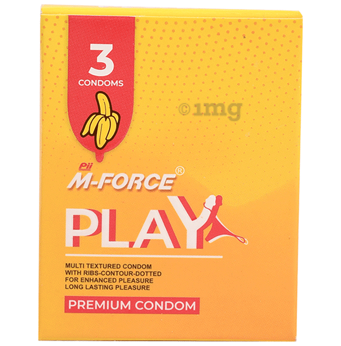 PII M-Force Play Condom (3 Each) Chocolate