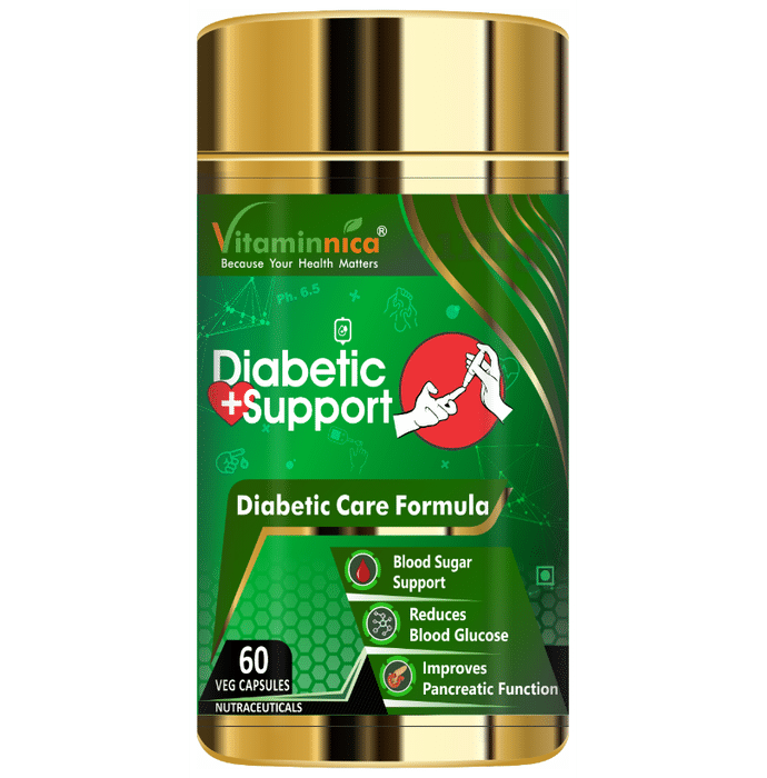 Vitaminnica Diabetic + Support Veg Capsule