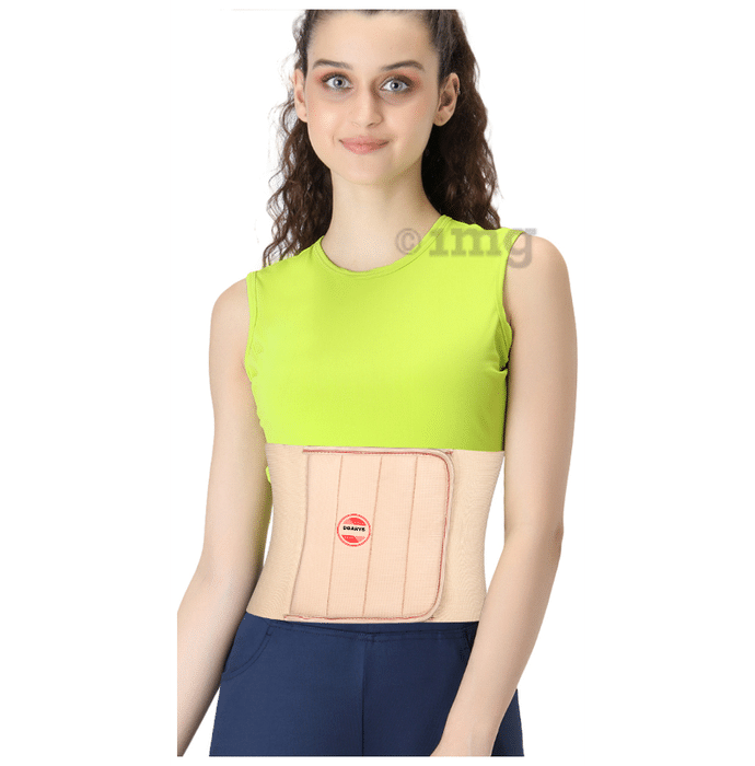 Dgarys Elastic Abdominal Belt After Delivery for Tummy Reduction Belt For Pregnant Women XL Skin Colour