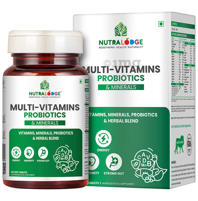 Nutralodge Multi-Vitamins Probiotics & Minerals Veg Tablet