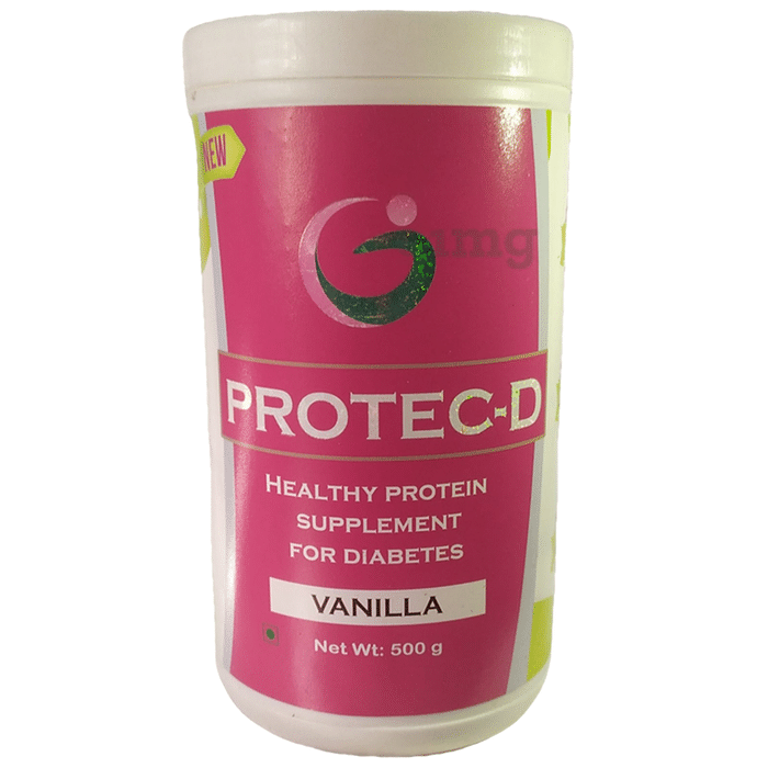 Protec-D Healthy Protein Supplement Powder for Diabetes Vanilla