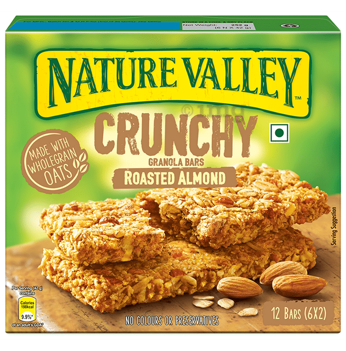 Nature Valley Crunchy Granola Bar (42gm Each) Roasted Almond