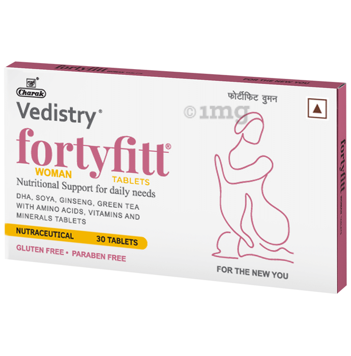 Fortyfitt Woman Tablet for Daily Nutritional Need | Paraben & Gluten-Free (30 Each)