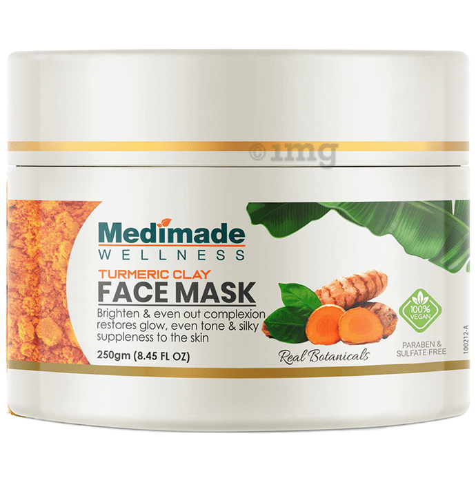 Medimade Wellness Turmeric Clay Face Mask (250gm Each)