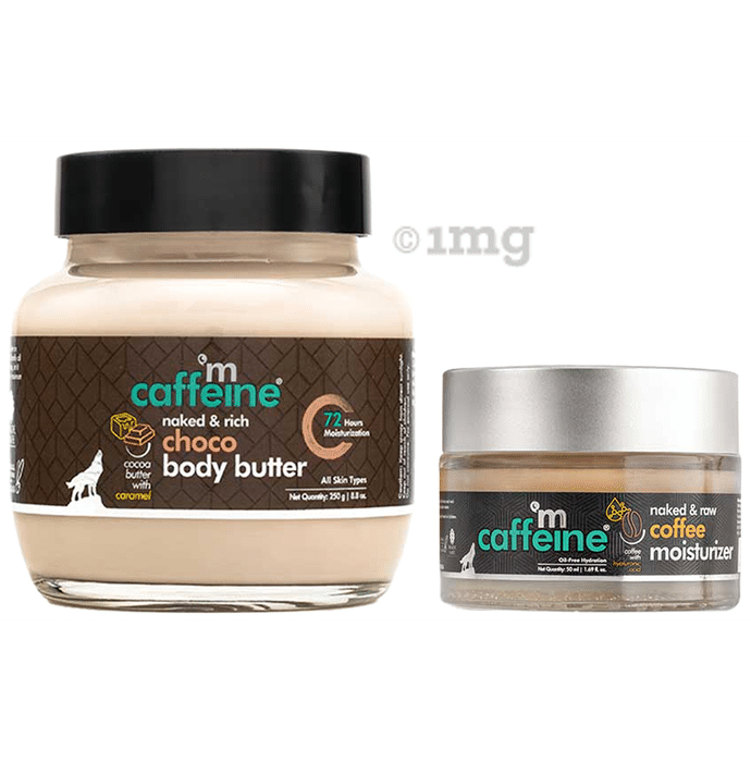 mCaffeine Combo Pack of Choco Body Butter (250ml) & Coffee Face Moisturizer (50ml)