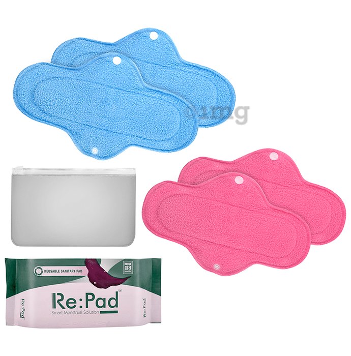 Buy Re:Pad Reusable Sanitary Pads For Women,Kit For 1+3 Pads