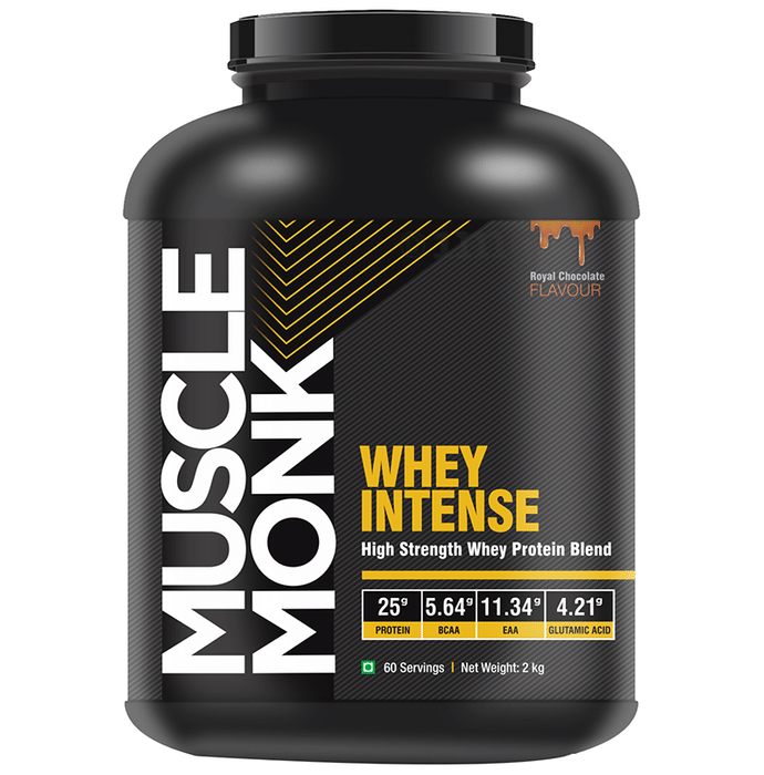 Muscle Monk Whey Intense High Strength Whey Protein Blend Royal Chocolate