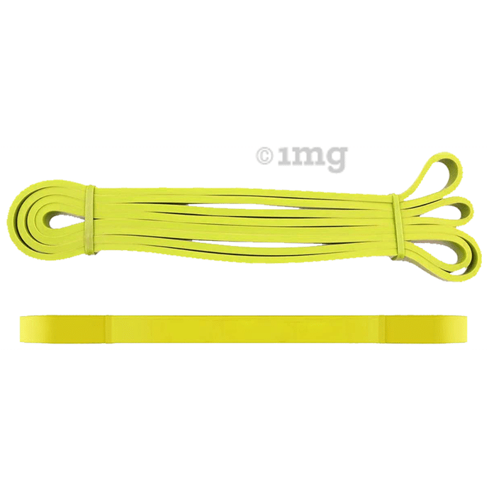 Boldfit Heavy Resistance Band for Exercise & Stretching Yellow 3-7kg
