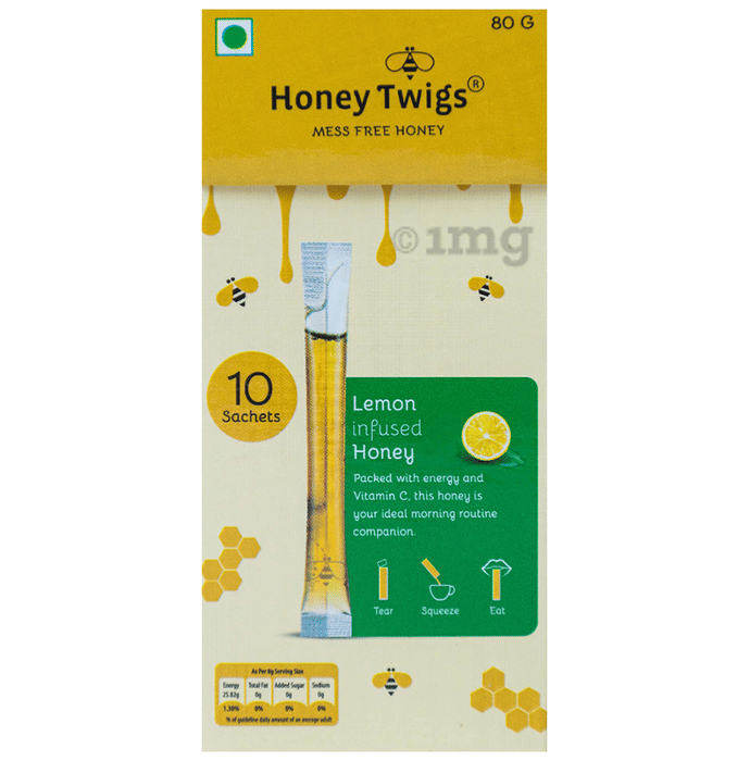 Honey Twigs Lemon Infused Honey Sachet (8gm Each)