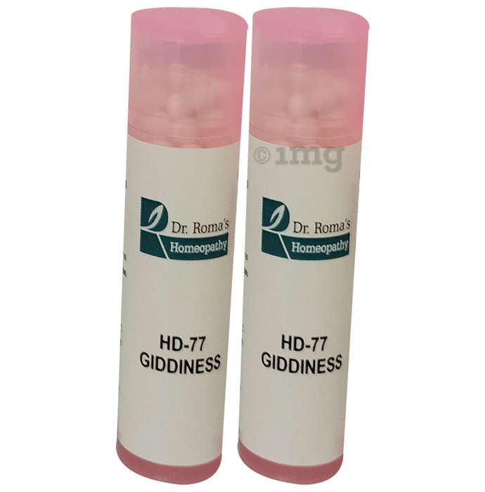 Dr. Romas Homeopathy HD-77 Giddiness, 2 Bottles of 2 Dram