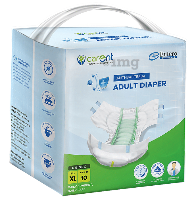 Carent Anti Bacterial Adult Diaper (10 Each) XL