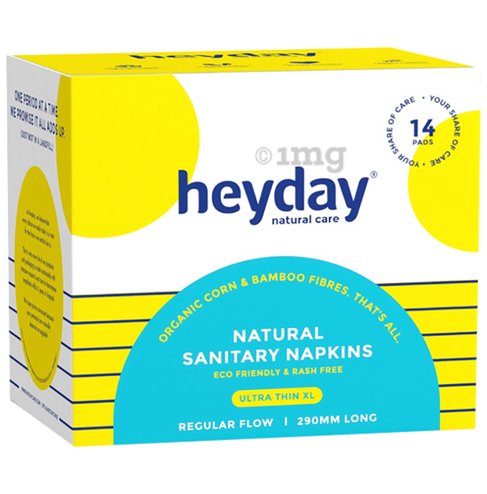 Heyday Natural Sanitary Napkins with Wings XL Ultra Thin
