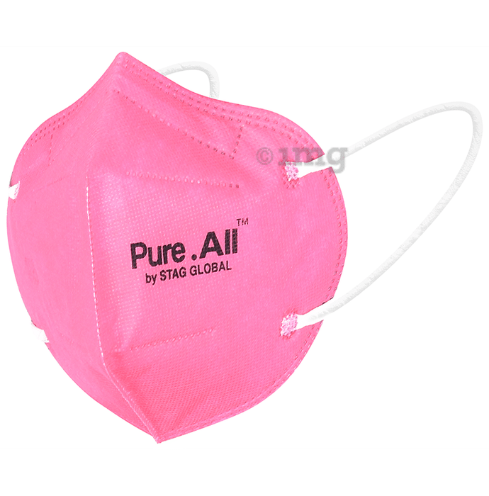Pure.All N95 FFP2 Protective 5 Layer Washable & Reusable Mask Pink