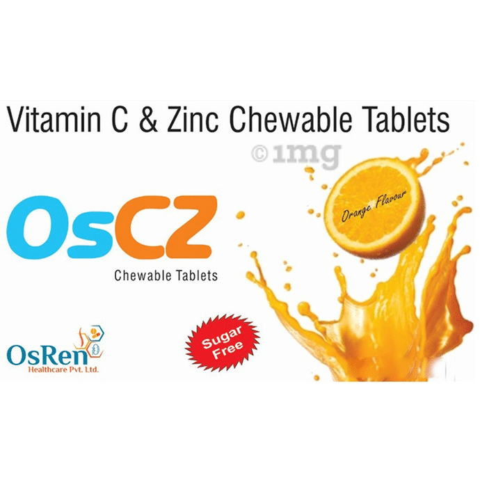 Oscz Chewable Tablet Orange Sugar Free