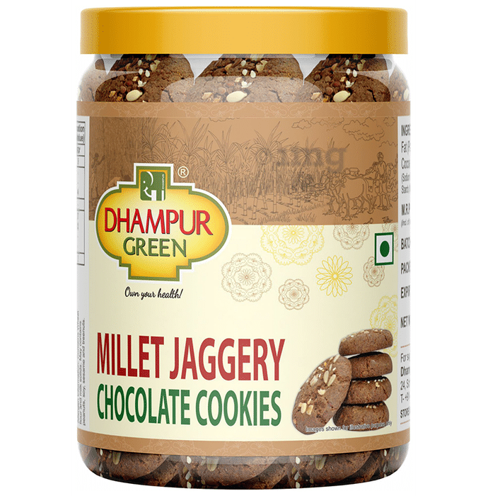 Dhampur Green Millet Jaggery Chocolate Cookie