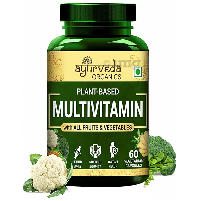 Ayurveda Organics Plant-Based Multivitamin Vegetarian Capsule