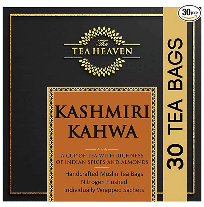 The Tea Heaven Kashmiri Kahwa Green Tea Bag (6.5gm Each)