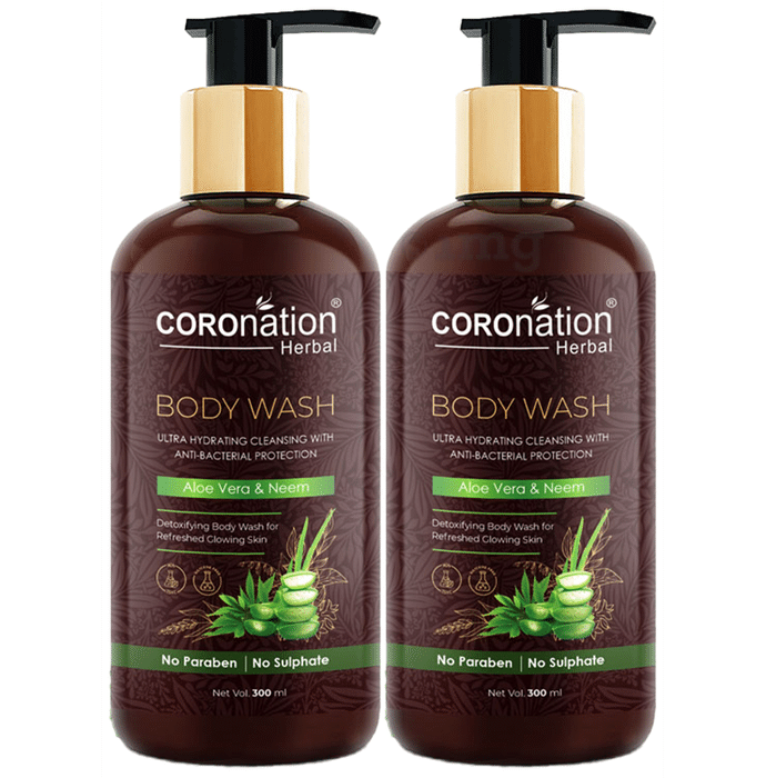 Coronation Herbal Aloe Vera & Neem Body Wash (300ml Each)
