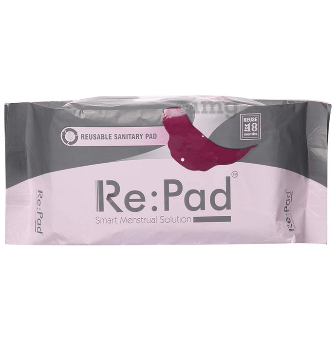 Re:Pad Reusable Sanitary Pad 3 Maxi & 1 Super Maxi 3 Pink & 1 Blue