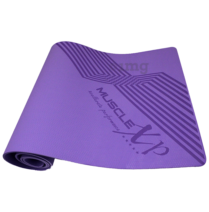 MuscleXP Designer Yoga Mat with Cover Bag 6mm Purple