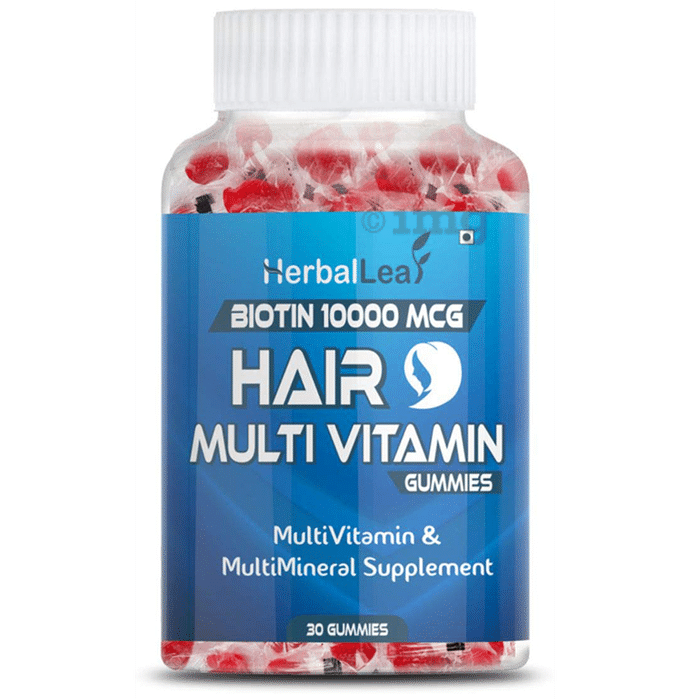 HerbalLeaf Biotin Hair Multi Vitamin Gummy: Buy bottle of 30.0 gummies ...