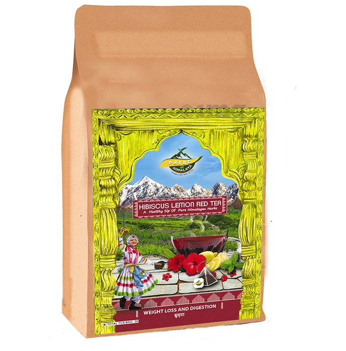 Pride Of Himalaya Hibiscus Lemon Red Tea Bag (2gm Each)
