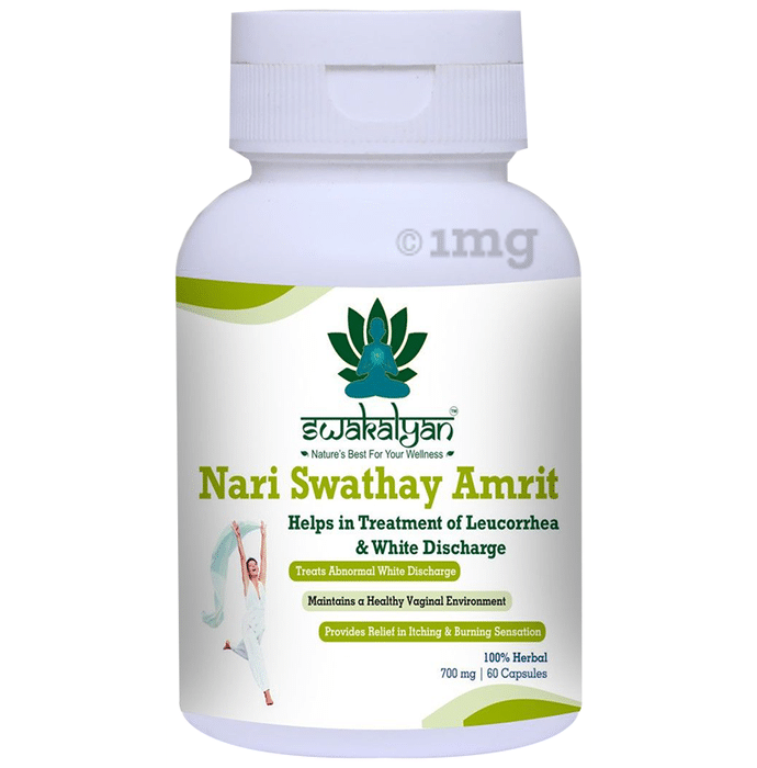 Swakalyan Nari Swasthay Amrit Helps in Treatment of Leucorrhoea & White Discharge Capsule
